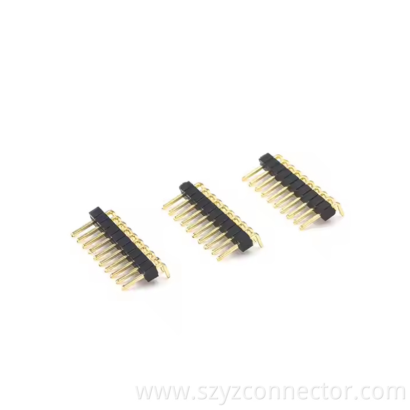 1.0mm Pitch Pin Header Right Angle H1.01.5mm 12P-150P (1)